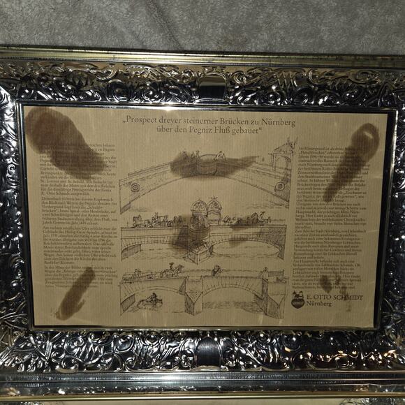 1984 E Otto Schmidt Lebkuchen Large Biscuit Cookie Tin Box West Germany - Picture 12 of 16